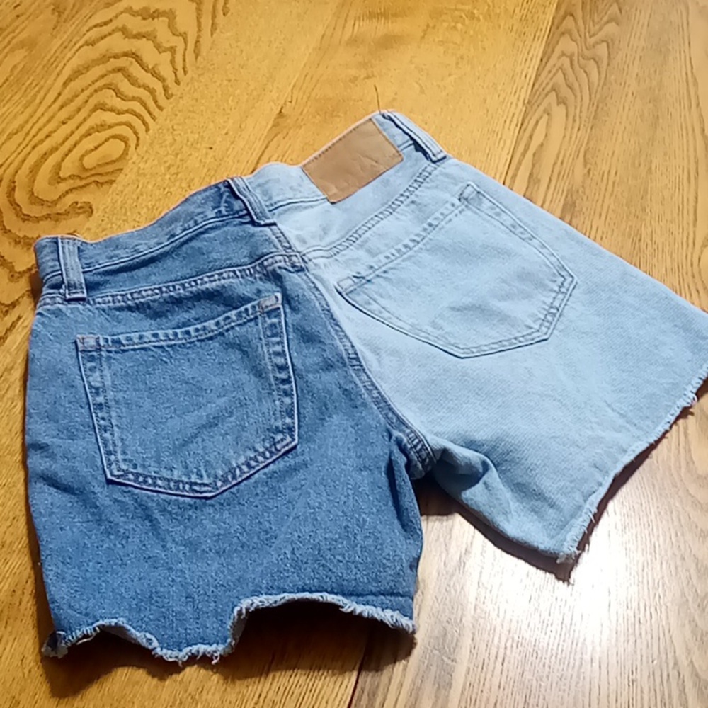 Aeropostale Jean Shorts Women 000 MOM SHORTS Denim Preowned Used Summer Spring - Picture 7 of 7